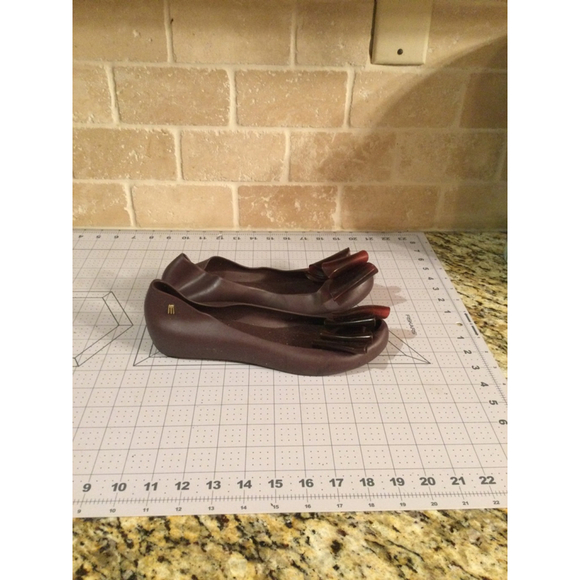 Women's Melissa Ballet Flats Size 8 Brown - Picture 3 of 4